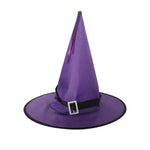 LED Halloween Flashing Light Witch Hat Starry Sky Ghost Festival Dress Up Glowing Elf Ghost Hat Lamp Home Decoration