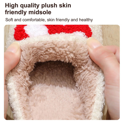 New Christmas Slippers Winter Home Warm Women Slippers House Girl Slides Bedroom Ladies Cotton Female Soft Plush Shoes