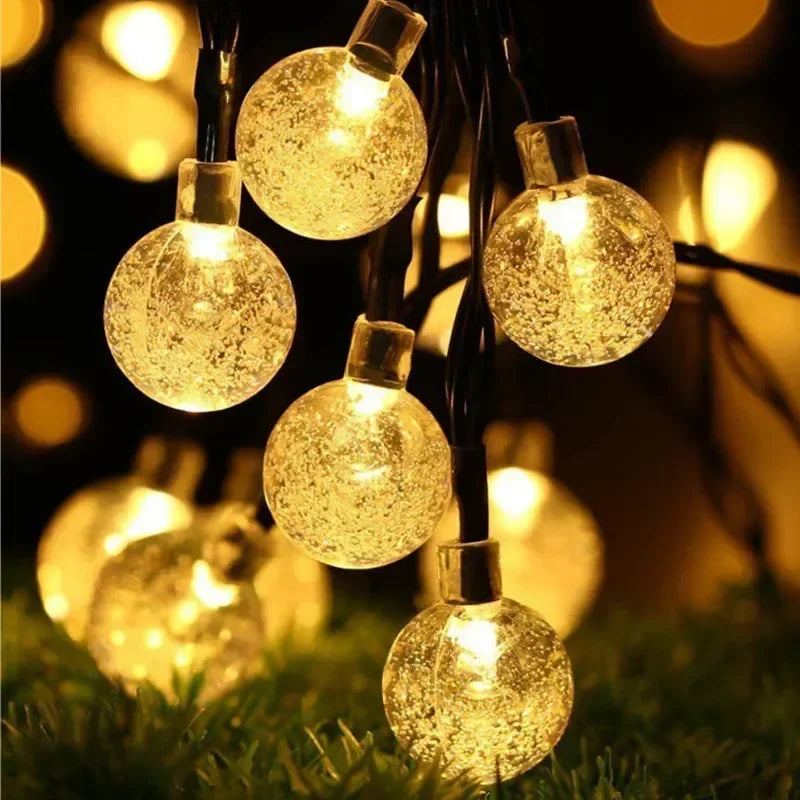 100 LED Solar Light Outdoor IP65 Waterproof String Fairy Lamps Solar Garden Garlands Christmas Decoration 12M