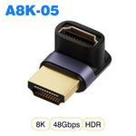 UGOURD HDMI2.1 Cable Adapter mini micro hdmi to HDMI 2.1 Converter 48Gpbs 8K60HZ 4K120HZ for HDTV Projector PS4 PS5 Laptop PC
