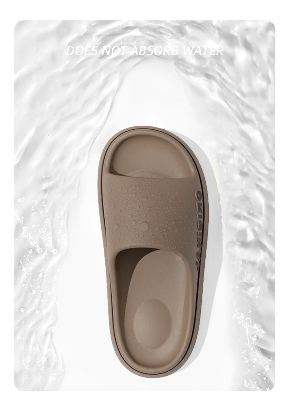 Feslishoet Women Letter Slippers Beach Slides Solid Color Mens Thick Sole Indoor Bathroom Anti Slip Shoes Summer Couple Sandals