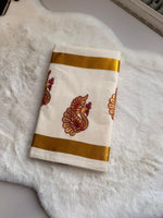 Royal Mayura Kerala Kasavu Saree