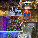 100M Long Lights Outdoor Fairy Lights Plug in, 800LED String Lights Indoor for Room, Diamond LED Shape Garden Tree Lights with Remote Timer, 10M Lead Wire