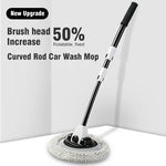 2022 New 15 Degree Bend Car Cleaning Brush Car Wash Brush Chenille Broom Telescoping Long Handle Cleaning Mop Cleaning Tools