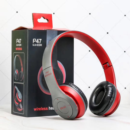 Wireless Headset Foldable Stereo Bass Bluetooth Headphones Kid Girl Helmet Gift,with Mic USB Bluetooth 5.0 Adaptor For TV Gaming