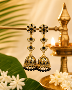 Small Gold Jhumka Earrings | Kerala Traditional Jewellery | Indian Jhumki Earrings | Onam Jewellery | South Indian Earrings | Gift for Her (Copy)